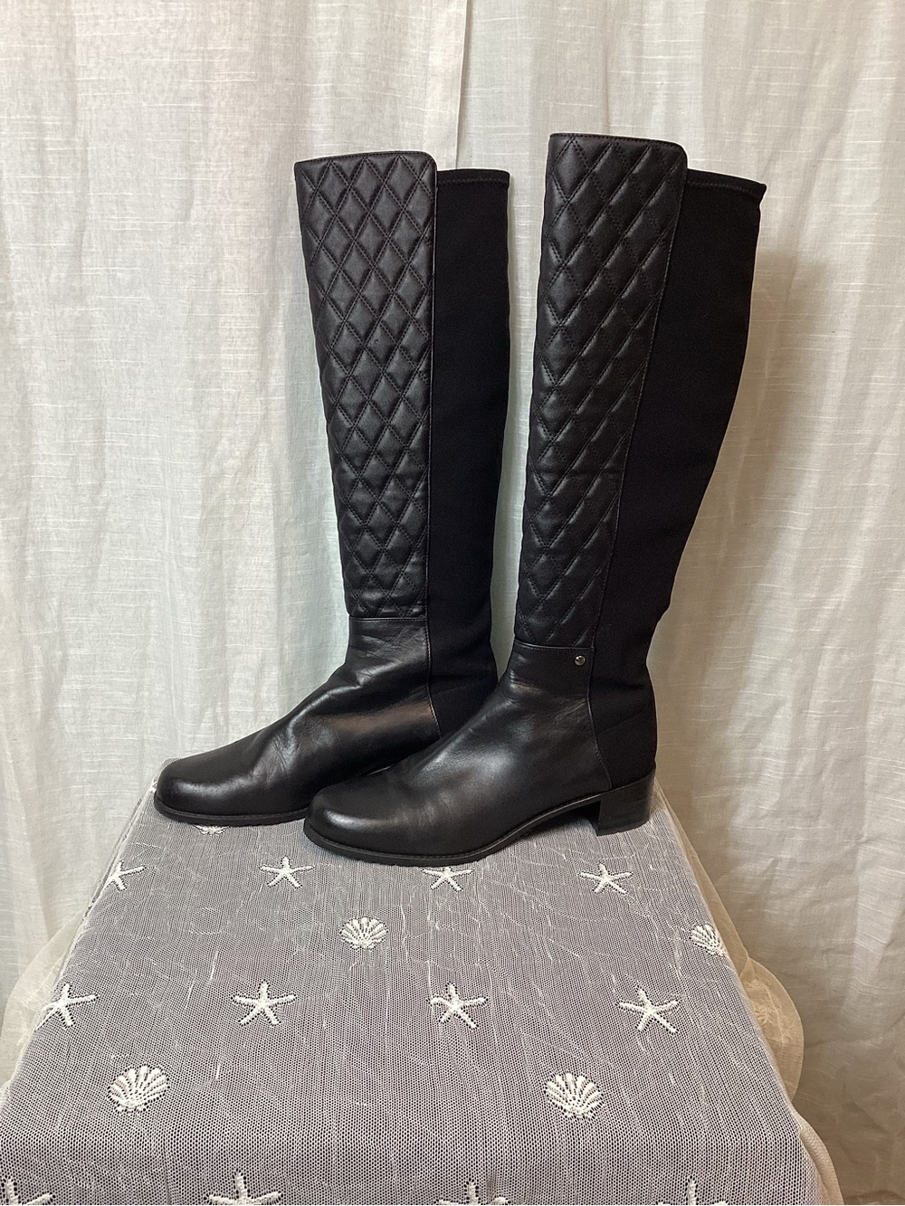 Stuart Weitzman “Quilt Boot” Over-The-Knee boots; Size: 10